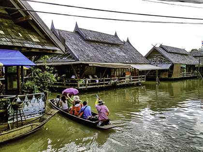 HFlytande hus i Thailand